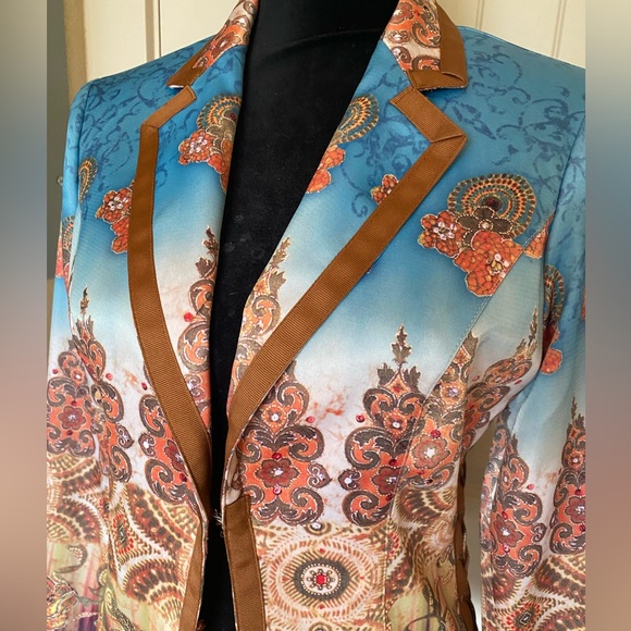 Boho Chic Printed Blazer - Picture 4 of 7